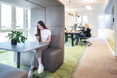 Alkove im Coworking-Bereich im Coworking Space Rivvers
